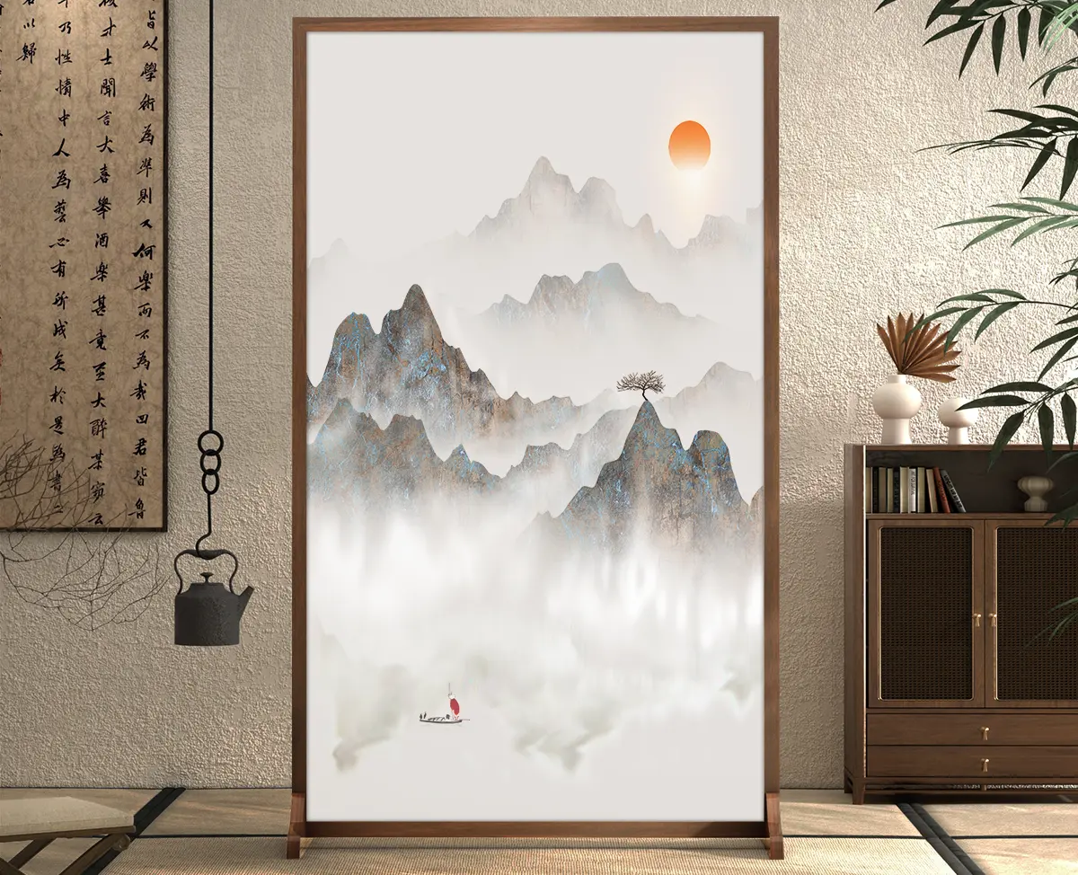 Crafting intricate Chinese folding screens, blending art and function for room dividers.