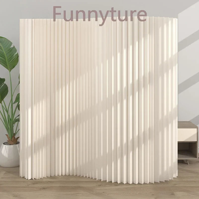Kraft Paper Telescopic Folding Screen Divider - Image 2