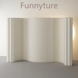 Kraft Paper Telescopic Folding Screen Divider