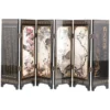 Mini Wooden Six Panel Folding Screen Room Divider