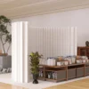 Kraft Paper Telescopic Folding Screen Divider