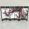 Mini Chinese Spring 6-Panel Wooden Room Divider