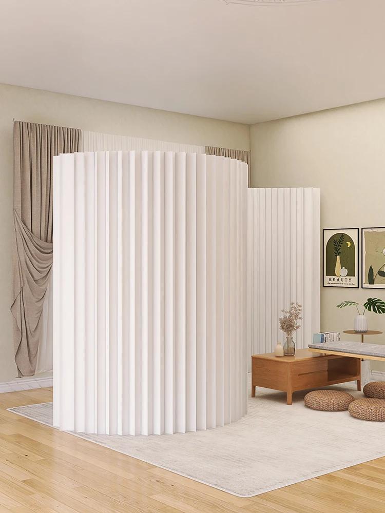 Kraft Paper Telescopic Folding Screen Divider - Image 3