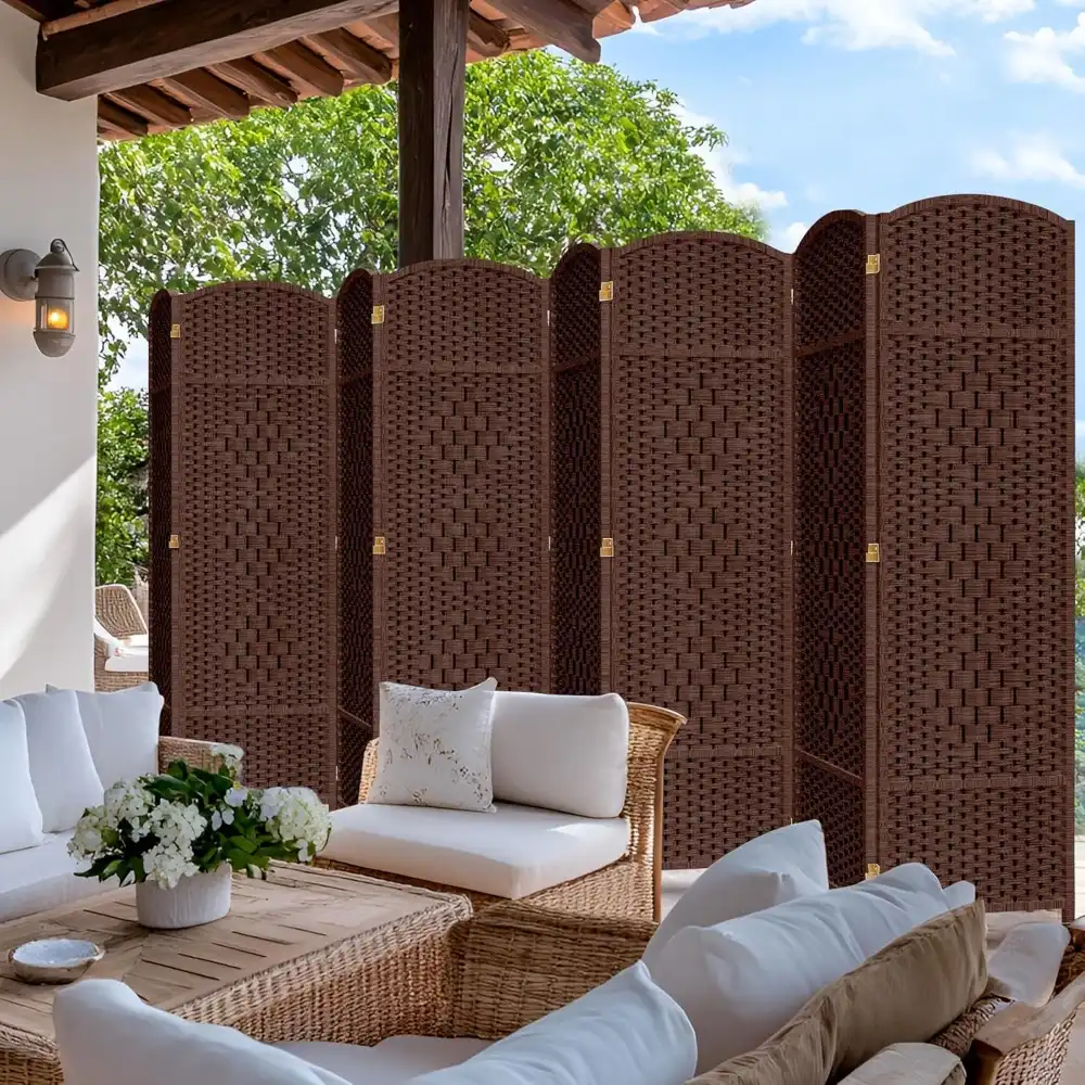 8 Panel Folding Privacy Screen Room Divider - Image 2
