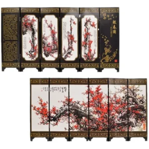 Chinese Lacquerware Room Divider Screen Ornament