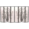 Chinese Shoji Black Bamboo Privacy Screen Divider