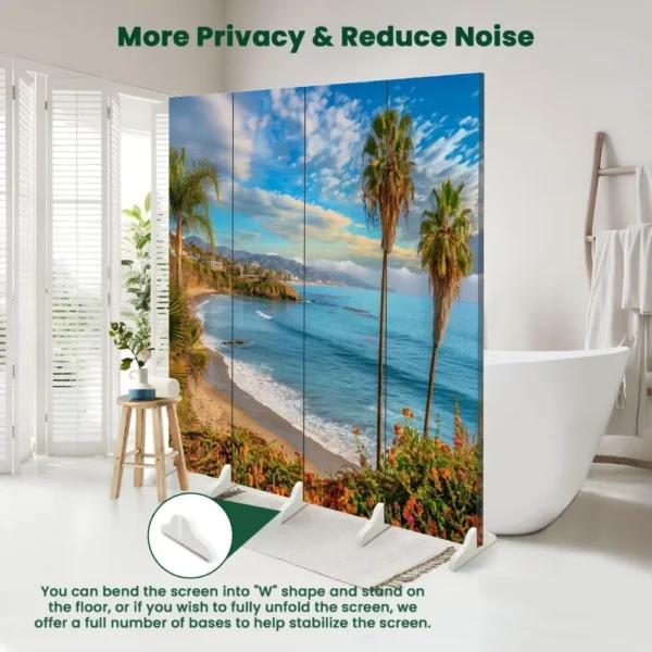 Chinese Screen Canvas Room Divider Pacific