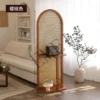 Chinese Retro Pine Wood Screen Divider