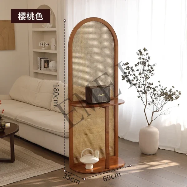 Chinese Retro Pine Wood Screen Divider