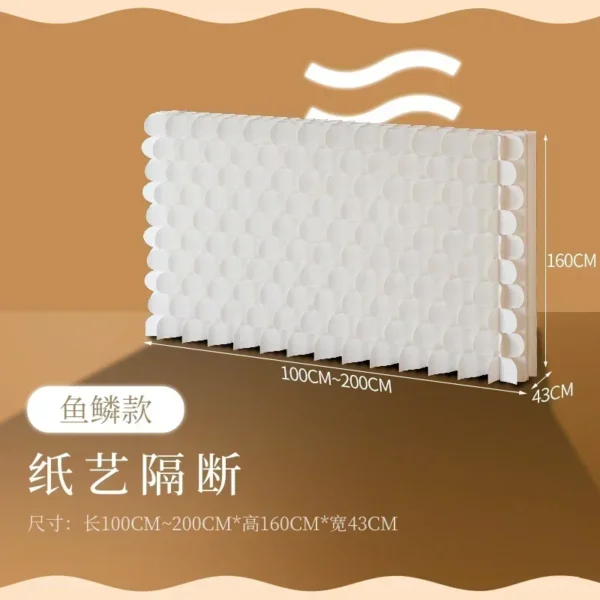Chinese Paper Folding Screen Partition Divider