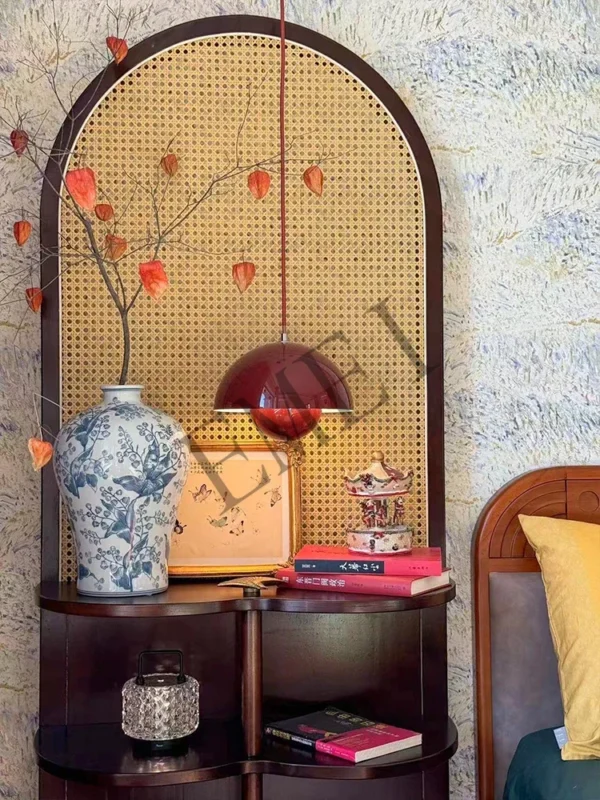 Chinese Retro Pine Wood Screen Divider