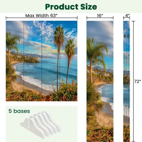 Chinese Screen Canvas Room Divider Pacific