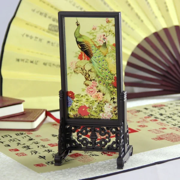 Chinese Landscape Table Screen Desk Decoration Handicraft