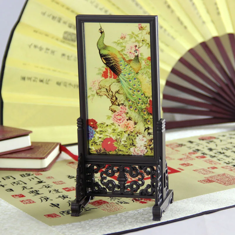 Chinese Landscape Table Screen Desk Decoration Handicraft - Image 3