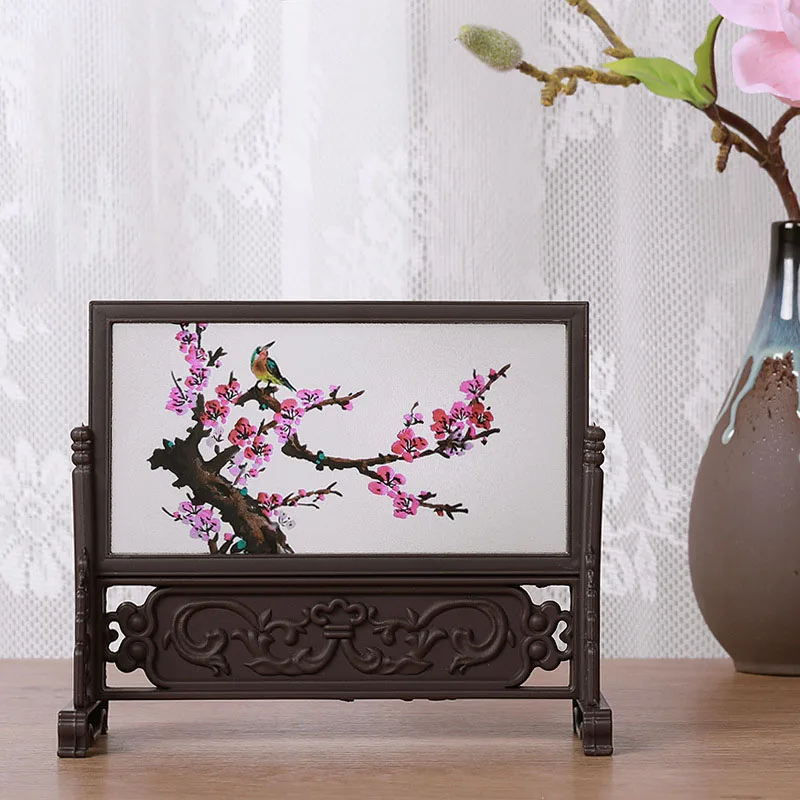 Chinese Landscape Table Screen Desk Decoration Handicraft - Image 4