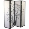 Chinese Shoji Black Bamboo Privacy Screen Divider