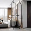 Chinese Rotatable Glass Screen Partition Room Divider