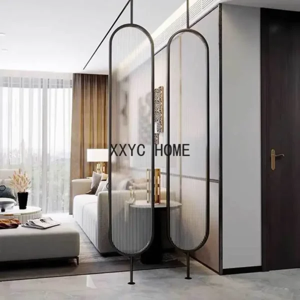Chinese Rotatable Glass Screen Partition Room Divider
