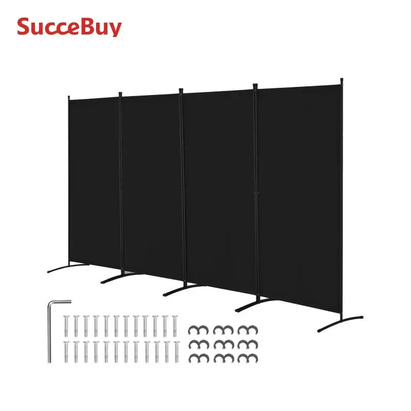 4 Panel Folding Privacy Screen Room Divider