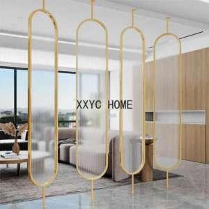 Chinese Rotatable Glass Screen Partition Room Divider