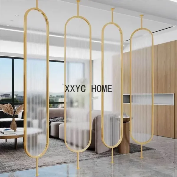 Chinese Rotatable Glass Screen Partition Room Divider