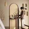 Chinese Retro Pine Wood Screen Divider