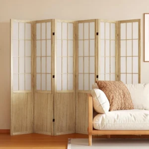 Chinese Japanese Shoji Wood Folding Screen Divider
