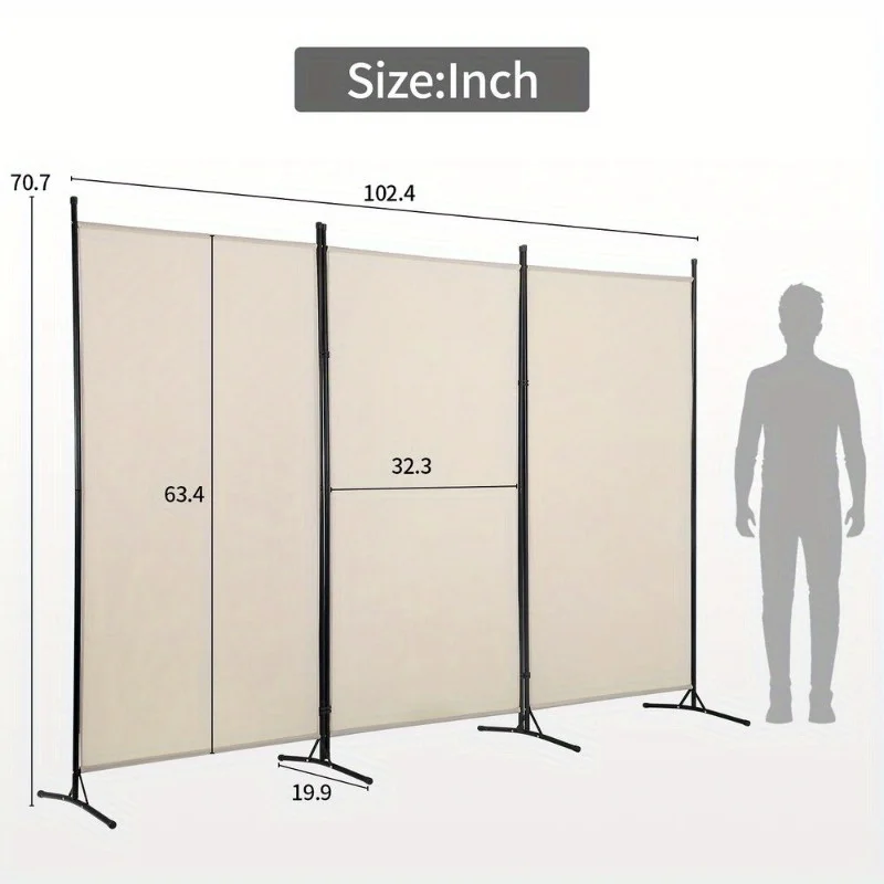 Chinese Folding Screen Room Divider Panel - Image 3