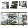 Chinese Wooden Mini Folding Screen Divider Traditional Room Partition