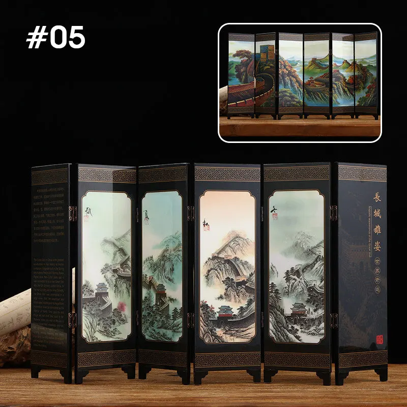Chinese Antique Small Screen Desktop Decor - Image 4