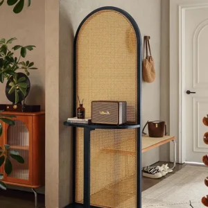 Chinese Retro Pine Wood Screen Divider