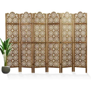 Chinese Wood Carved Privacy Screen Room Divider